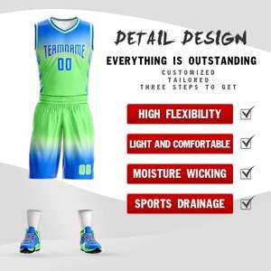 Uniforme de Baloncesto Transpirable de Alta Calidad en Oferta, Tallas Grandes, Personalizable para Adultos, Servicio OEM, Absorbe la Humedad 100% - Product Image 2