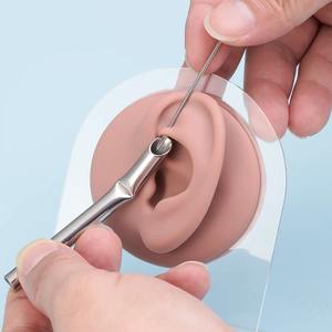 1 unidad de tubo receptor de acero inoxidable 304L para perforaciones, compatible con agujas de joyería corporal, 468mm DI, Ametrine Quirúrgico - Product Image 5