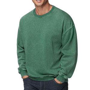 Sweat-shirt épais et lourd pour homme, en coton mélangé, à épaules tombantes, logo personnalisé, sweat-shirt surdimensionné pour homme - Product Image 6