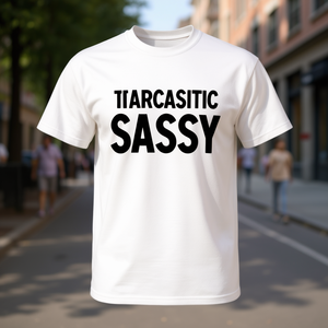 T-shirt da donna con citazioni sarcastiche e divertenti, promozionale, personalizzabile con grafica - Product Image 3