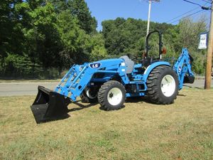 New LS 45HP Engine 4x4 Walking Lawn Mower Tractor Front Loader Backhoe Grass Box 6 Ton Residential Use 2023 Japan 0.33m <b>Bucket</b> - Product Image 4