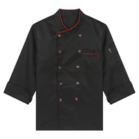 Abrigo de Chef de manga larga de algodón de talla grande para hombre, uniforme de trabajo impermeable para camareros y personal de Hotel, abrigo de punto, ropa