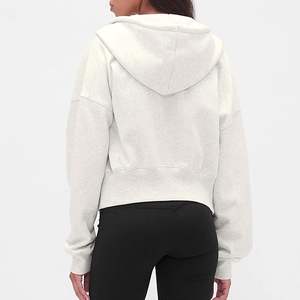 เสื้อฮู้ดแฟชั่นผ้าฝุ่นแบบรูดซิปมีฮู้ดสำหรับผู้ชายเสื้อกันหนาวมีฮู้ดทรงโอเวอร์ไซส์ผลิตตามสั่ง - Product Image 2