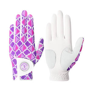 Cabretta ถุงมือกอล์ฟของผู้หญิงหนังแท้ถุงมือป้องกันลื่นออกแบบโลโก้ใหม่ - Product Image 1