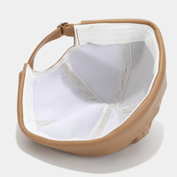 Couleur unie cuir propriétaire chapeau hommes femmes simplicité rétro Melon peau casquettes automne hiver réglable Docker chapeau à la mode