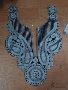 คอปกผ้าสุทธิคู่บารมีมีสำหรับเย็บปักเลื่อมหรูหราสำหรับชุดอินเดียชุดออกงาน Saree kurti เสื้อผู้หญิงตัดเย็บ - Product Image 5