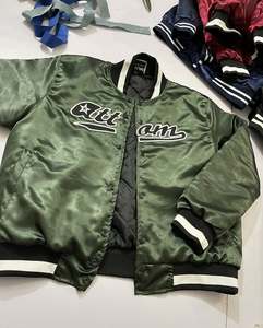 High <b>Jacket</b> Customize Multi Color Satin Bomber <b>Jacket</b> <b>Men</b> winter <b>Lettering</b> College Satin Polyester <b>Jacket</b> for <b>Men</b> - Product Image 3