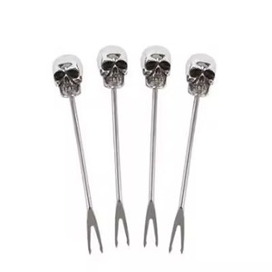 Fancy Stainless Steel Metal Cocktail Picks Fruit Stick Brochetas reutilizables para la decoración de bebidas - Product Image 4