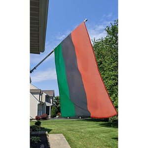 Lot de 2 drapeaux Afro-Américains 3x5FT pour la décoration intérieure et extérieure africaine USA TOP FLAGSINC - Product Image 1