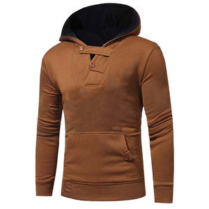 Sudadera con Capucha para Hombre al por Mayor, Mezcla de Poliéster/Algodón, Invierno, Color Liso, Suministro Directo de Fábrica, Logotipo Personalizado, Transpirable, Informal - Product Image 1