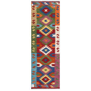 Alfombra Kilim de Maimana, Afganistán, 186 x 62 cm, Alfombras y Juegos de Alfombras - Product Image 1
