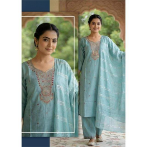 Conjunto Kurti Vetican con Palazzo para Mujer, Atuendo Étnico para Bodas, Fiestas, Oficina y Eventos Festivos - Product Image 3