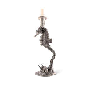 Bougeoir en métal argenté de qualité supérieure bougeoir décoratif de salon de maison bougeoir hippocampe au design élégant à vendre - Product Image 3