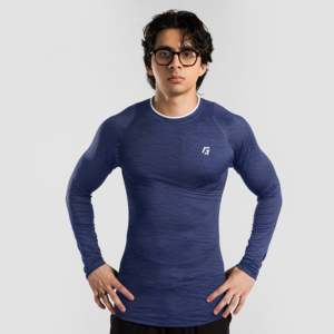 GAI ARR COMPRESSION Navy Slim Fit Casual Shirts - Product Image 1