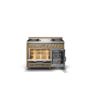 Tuscany 48W Dual Fuel <b>Range</b> with Oven Gas-Powered Traditional Features - Product Image 3