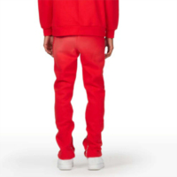 Ensemble de survêtement streetwear respirant et épais, personnalisé, avec pantalon évasé et sweat à capuche unisexe, en coton 100% de haute qualité, style jogger empilé
