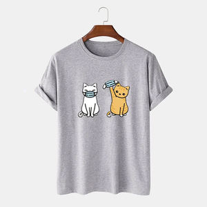 เสื้อยืดคอกลมสำหรับผู้ชายเสื้อคอกลมสำหรับ100% เสื้อยืดโลโก้และซักได้ตามต้องการ - Product Image 2