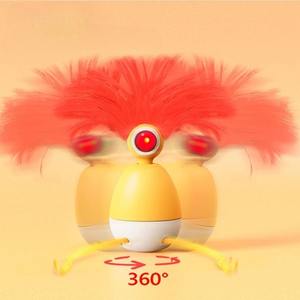 Özel otomatik kedi oyuncak kendini oynamak için elektronik hareketli USB şarj edilebilir eller serbest kedi oyuncaklar zihinsel stimülasyon zenginleştirme için - Product Image 3