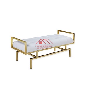 Banc de rangement en métal avec étagère de rangement pour la maison - Product Image 6