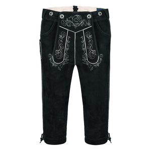 Haute qualité traditionnel allemand Lederhosen 100% daim cuir bavarois Shorts pour hommes sur mesure Oktoberfest 2025 tenue - Product Image 1