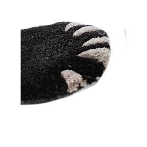 Alfombra de Lana y Viscosa Tejida a Mano Wild Wanderlust, Diseño Animal en Gris y Negro para Decoración de Sala de Estar, Grosor de 10 mm -Tra-15113 - Product Image 3