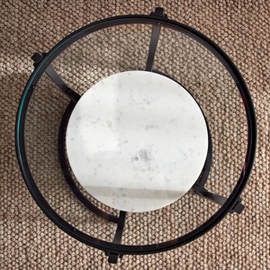 Black Coated Metal Side <b>Table</b> Top Glass for Home Livingroom Hotel Decorative Use End <b>Table</b> in Affordable Price - Product Image 3