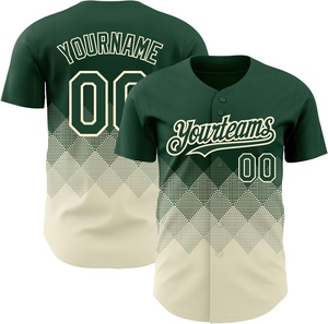 Camiseta de béisbol personalizada OEM al por mayor, sublimación de alta calidad, transpirable, duradera, con número de nombre, uniforme de mejor rendimiento en campo - Product Image 1