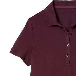 2025 Summer <b>Women's</b> <b>Polo</b> <b>Shirt</b> Short Sleeve Breathable Cotton Plain Custom Collar Fit Golf <b>Shirt</b> <b>Women</b> <b>Shirt</b> - Product Image 4