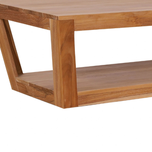 Mesa de Centro de Madera de Teca Sólida Más Vendida, Centro de Mesa Minimalista Atemporal para la Decoración de la Sala de Estar - Product Image 6