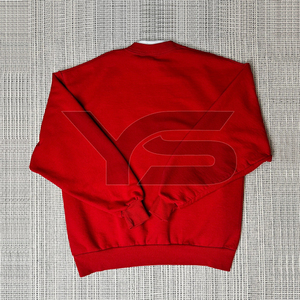 Sweat-shirt à col rond uni en gros - Polyester/coton, impression sérigraphique et transfert thermique, logo personnalisé - Product Image 2