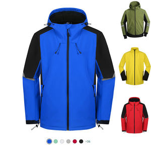 Veste de travail d'hiver unisexe à capuche, coupe-vent, douce, formelle, conçue sur mesure, fermeture éclair sur le devant, polaire pour les sports de plein air - Product Image 5