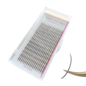 Extensions de cils préfabriquées faites à la main, volume individuel, 12 lignes, effet wispy, en cheveux humains, type Spike Lash Fan, haute courbure CC, 0,07 mm – Le choix le plus populaire de 2023 - Product Image 4
