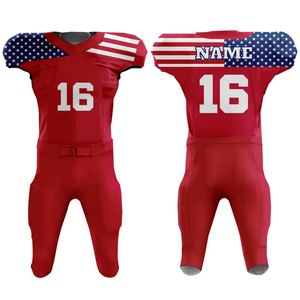 Nom du joueur d'équipe personnalisé Uniforme de football américain Sublimation personnalisé Uniformes de football américain - Product Image 3