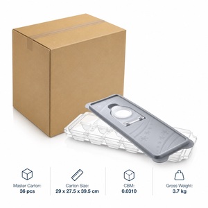 Bac à glaçons en plastique gris avec couvercle, design flocon de neige, pour congélateur et cuisine - Product Image 3
