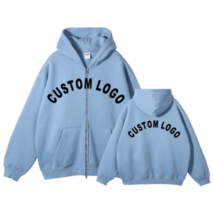 Sweat à capuche personnalisé 500gsm pour hommes pulls, sweats-shirts, fabricant de sérigraphies en soie en coton mélangé avec logo brodé - Product Image 3