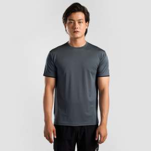 เสื้อยืด Turbo สีเทา ทรงปกติ ผลิตจากโพลีเอสเตอร์ 100% น้ำหนัก 250 กรัม พิมพ์ลายซิลค์สกรีนแบบอัดแน่น ผ้า CVK ย้อมสีพื้น น้ำหนักเบา - Product Image 1