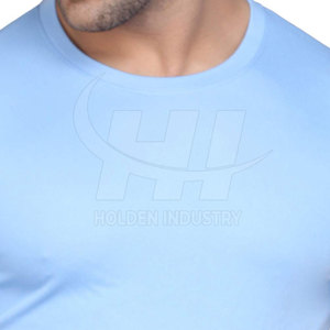 T-shirts de sport pour hommes en tissu doux, respirants, vêtements de sport personnalisés, contrôle de l'humidité - Product Image 5