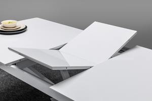 Hermoso juego de cena convertible moderno de acero inoxidable para uso en apartamento, hotel, Villa - Product Image 4