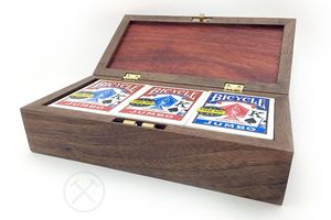 Boîte à cartes à jouer en bois de luxe |   Artisanat de haute qualité |   Prix d'usine en gros - Product Image 2