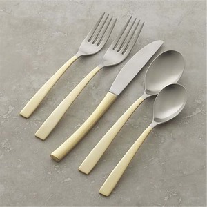 Long Round Handle With Gold Polished New Designer Hammered <b>Cutlery</b> Set New Design Portable Personalized <b>Travel</b> <b>Cutlery</b> Set - Product Image 5