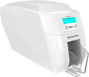 (GN) Expédition rapide, imprimante de cartes double face 300NEO DUO, imprimante de cartes d'identité double face avec USB et Ethernet, ruban YMCKO + 100 cartes - Product Image 2