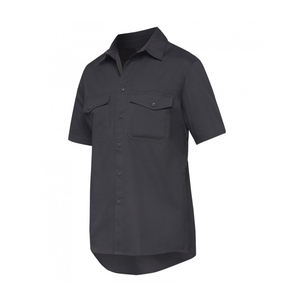 Vêtements de travail durables pour hommes, en polycoton, à manches courtes, décontractés, pour le printemps et l'automne, pour l'extérieur, pour les mécaniciens, uniformes industriels - Product Image 3