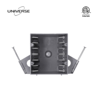 Boîtier électrique en plastique gris homologué ETL UNIVERSE, double compartiment, nouveau boîtier de jonction 32 Cu. Pouces