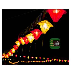 Lanternes en soie de Hoi An de qualité supérieure, fabriquées à la main au Vietnam, pour les mariages, les événements, les restaurants et la décoration de style asiatique - Product Image 2