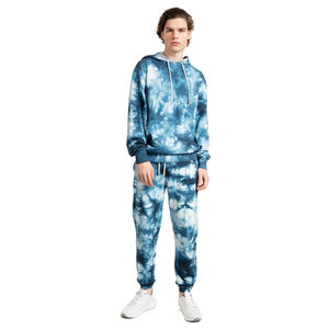Sweat-shirt à capuche ample tendance pour homme, tie-dye, pull-over décontracté, style streetwear, impression personnalisée OEM ODM, sweats à capuche pour homme - Product Image 4