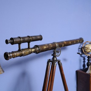 Support de télescope 102 cm, modèle d'exposition 101,6Lx6,6Wx157,5H cm, design côtier, aluminium léger, pour table, artisanat ancien et moderne - Product Image 6