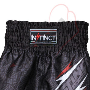 Short de sport Muay Thai en polyester de haute qualité Short personnalisé d'arts martiaux de boxe Simple Weight Sublimation Printed Shorts - Product Image 4