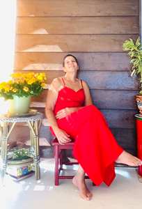 Femmes décontracté ample ajusté longue imprimé Maxi robe bouton décoration indien été Floral Spaghetti sangle Collection naturel - Product Image 2