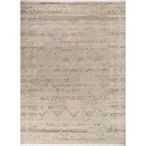 Viscaya Gold Hand Knotted Wool <b>Large</b> Area <b>Rug</b> Classic AKWL-1723 Medallion Design for Home Hallway Floor Rectangle Shape Handmade - Product Image 1