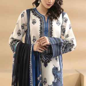 Pakistanais et indiens luxe 100% coton dentelle plaine teint concepteur femmes vêtements quotidiens robes nouveautés 2025 - Product Image 3